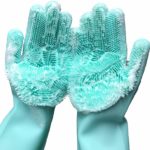 Silicone Reusable Non Slip Dish washing Cleaning  Gloves